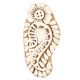 Set of 1 Piece New Wooden Printing Block